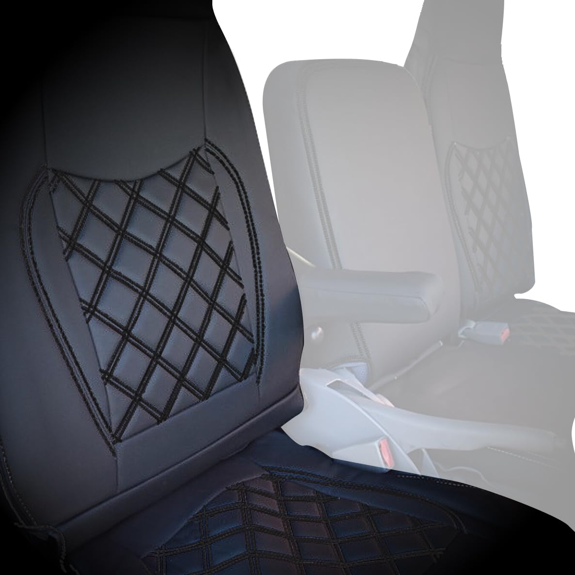 17 パーフェクトクオン 高機能シート用 シートカバー 運転席 ブラックキルト スタンダードシートカバー (運転席用) ブラック UD17クオン高